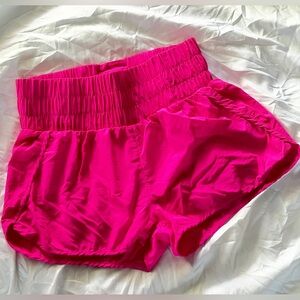 Women's Athletic Shorts in Bright Pink